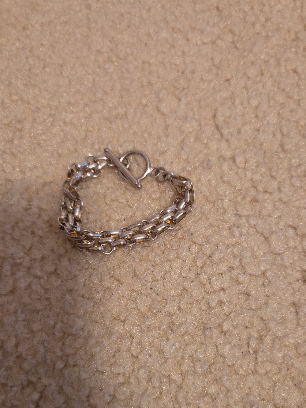 Sterling Silver Toggle Chain Bracelet - Women's Accessory
